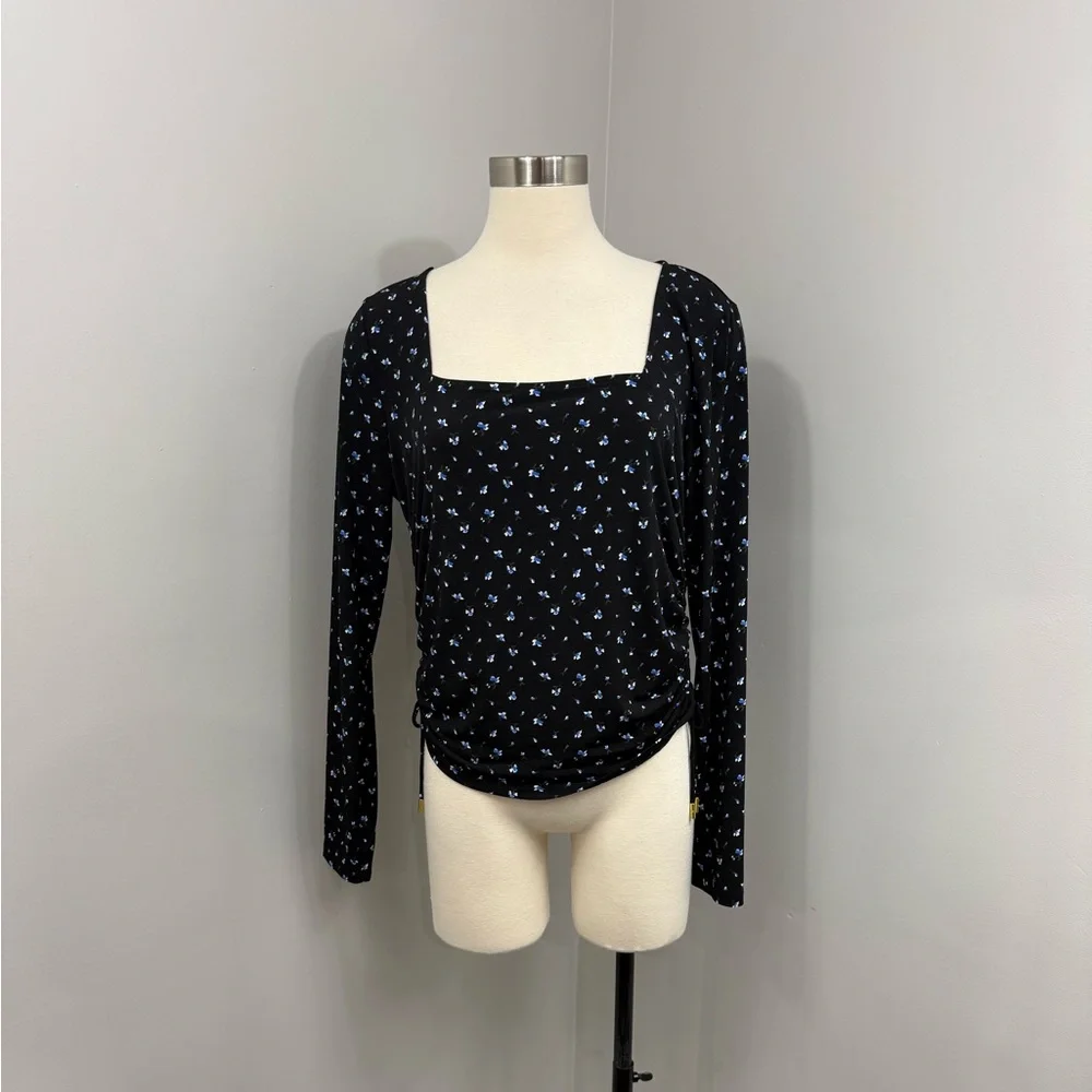 Michael Kors Black Floral Top‎